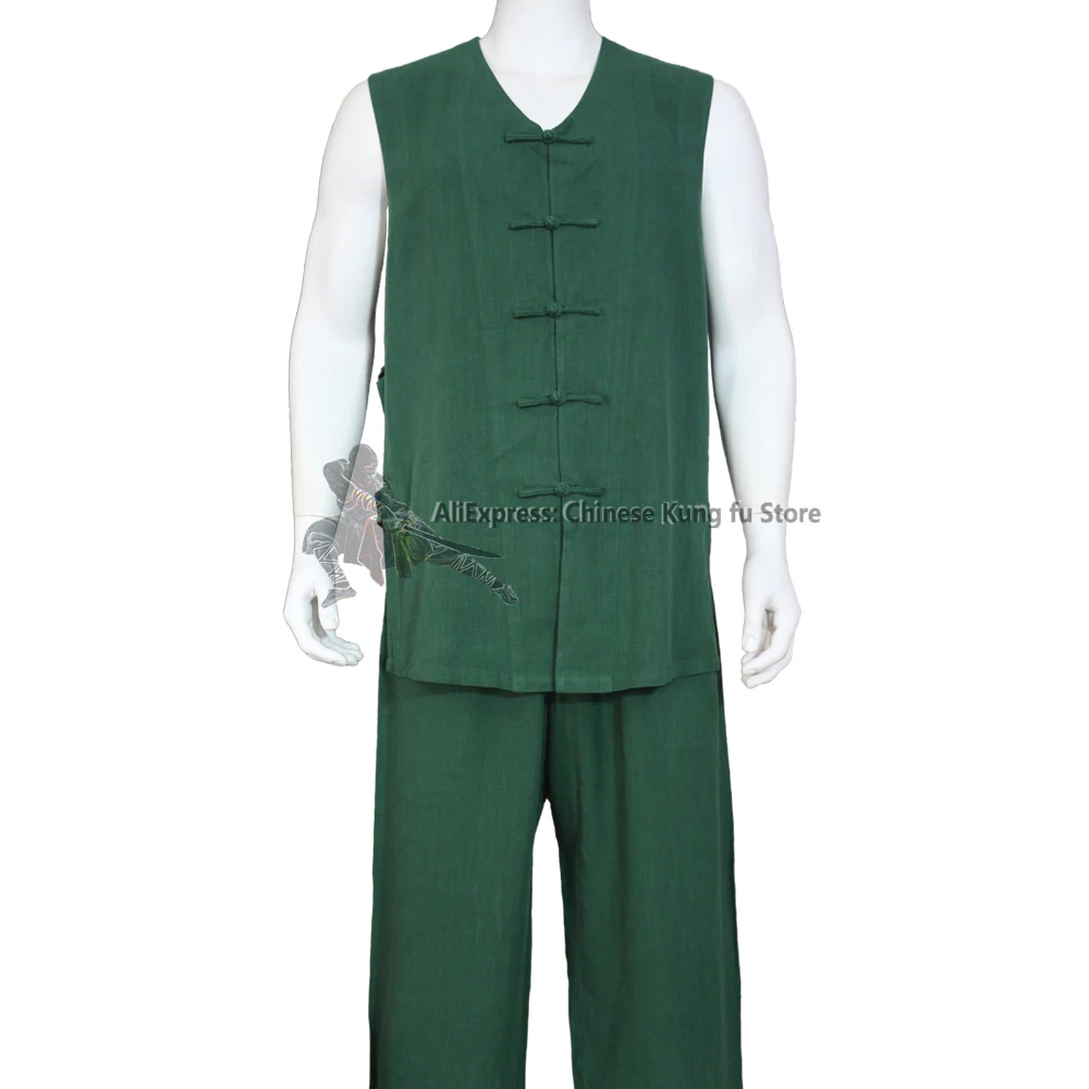 

Thick Cotton Shaolin Vest Kung fu Suit Wudang Tai chi Uniform Custom Tailor Need Your Measurements