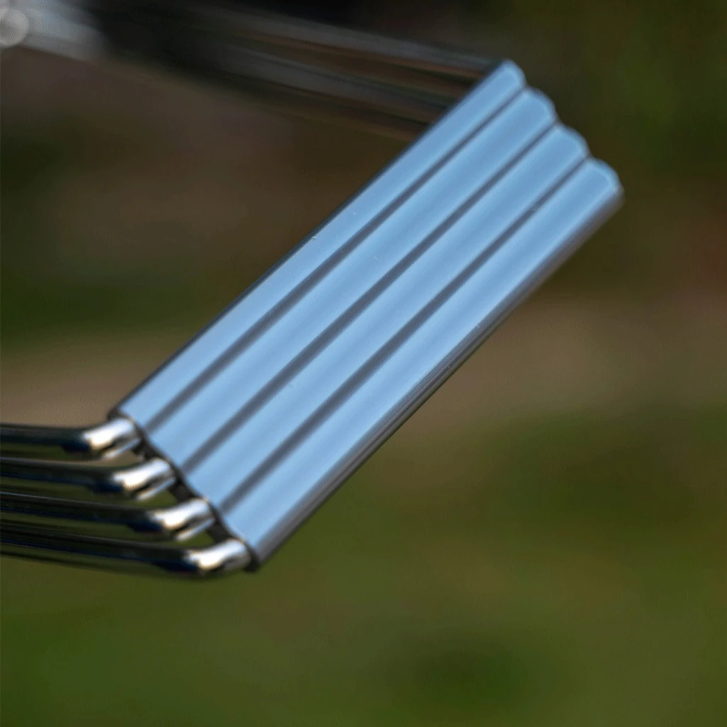 حامل تخييم قابل للطي في الهواء الطلق، رف تخزين محمول للنزهات الخارجية #4