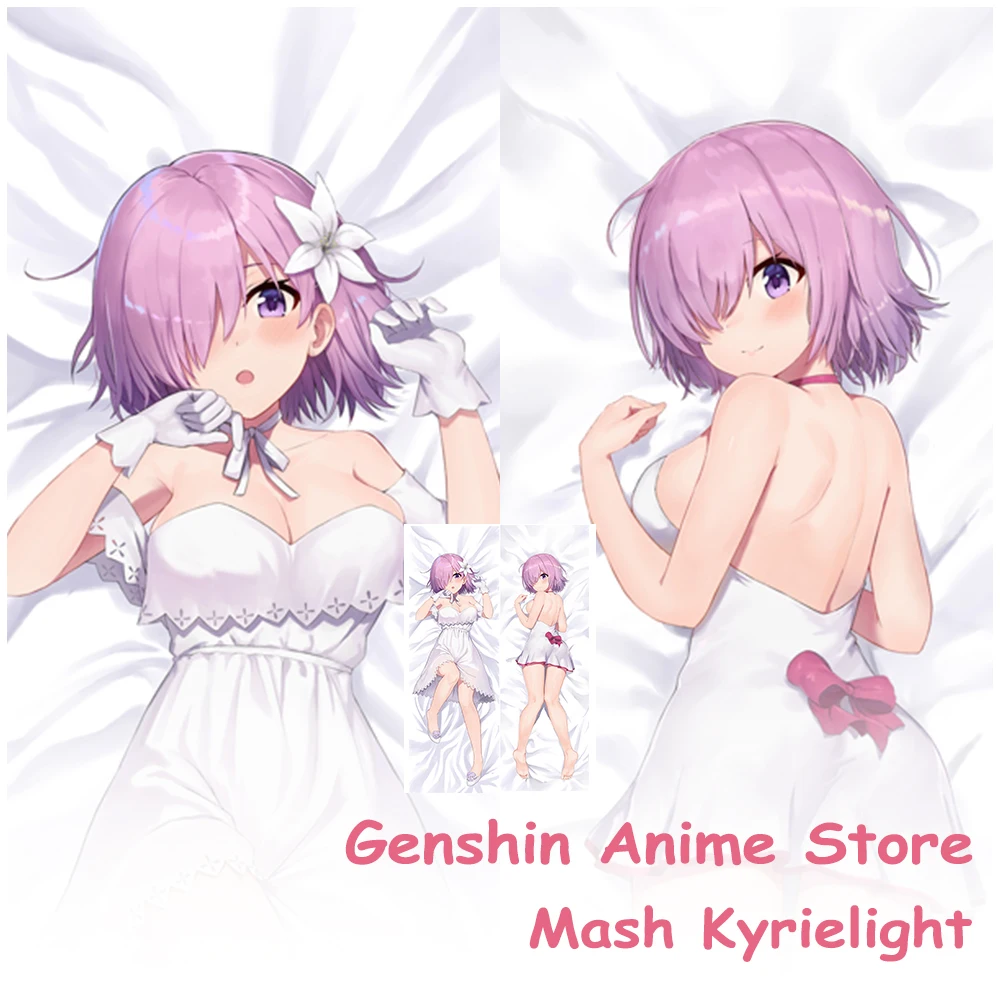 

Dakimakura Fate Mash Kyrielight, наволочка для всего тела, декор для комнаты, чехол в натуральную величину, чехол для подушки для сна отаку, обнимающий реквизит для косплея