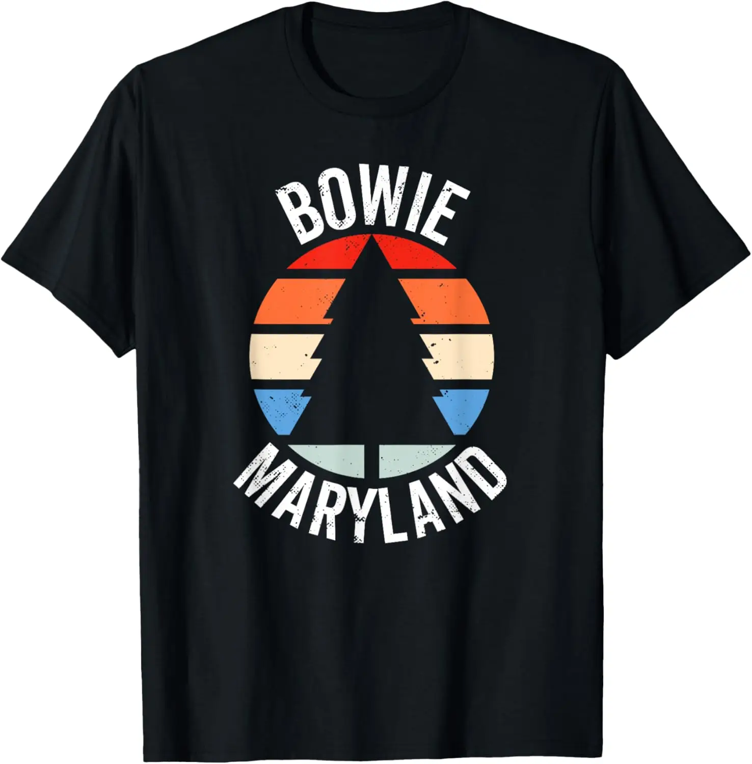 

Винтажная футболка Bowie Maryland MD с ретро-графикой 80-х и 70-х годов