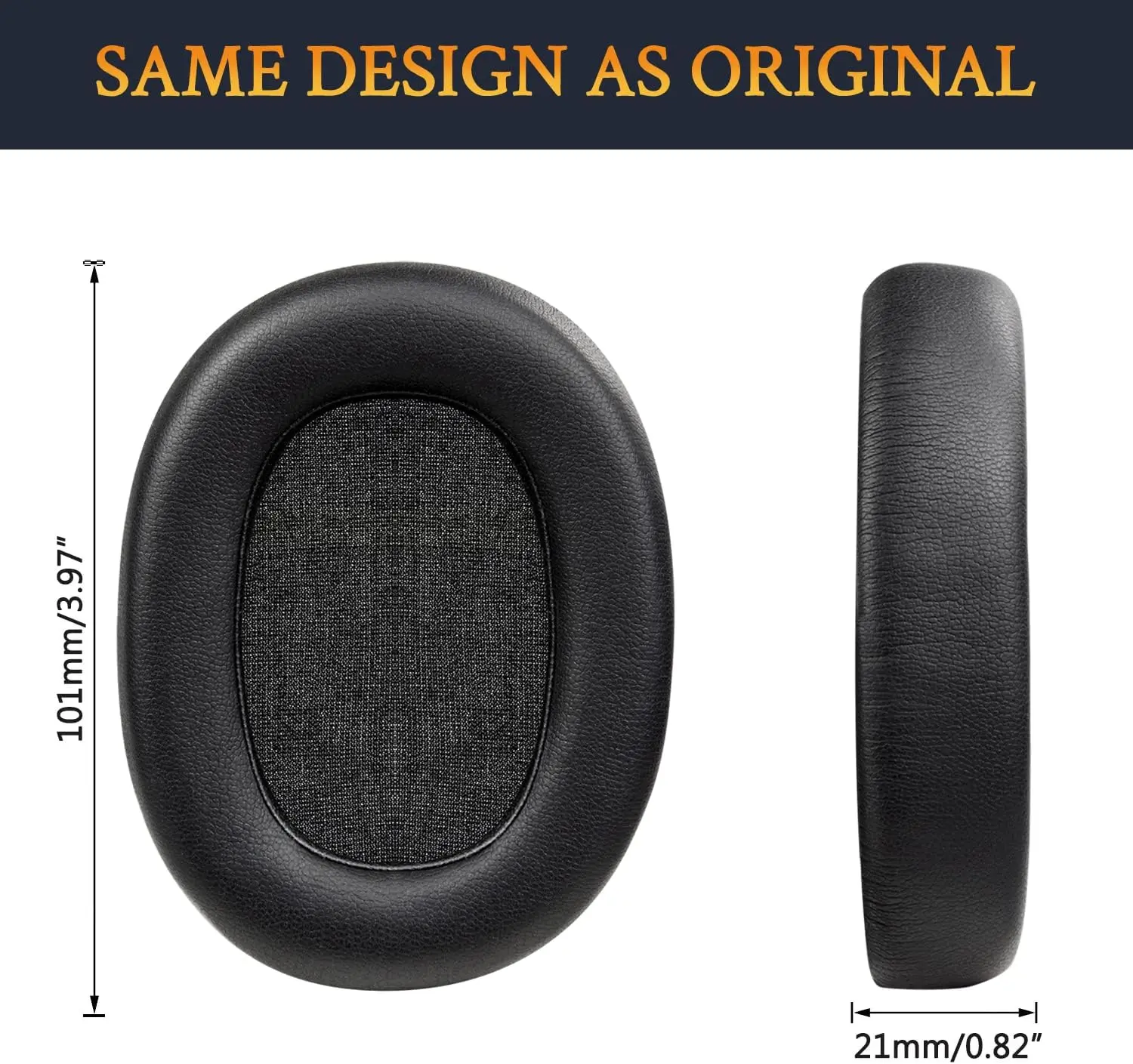 Protein Leather Earpads Replacement for AKG Pro Audio K361, K361BT, K371, K371BT Headphones, Ear Pads Cushions with High-Density