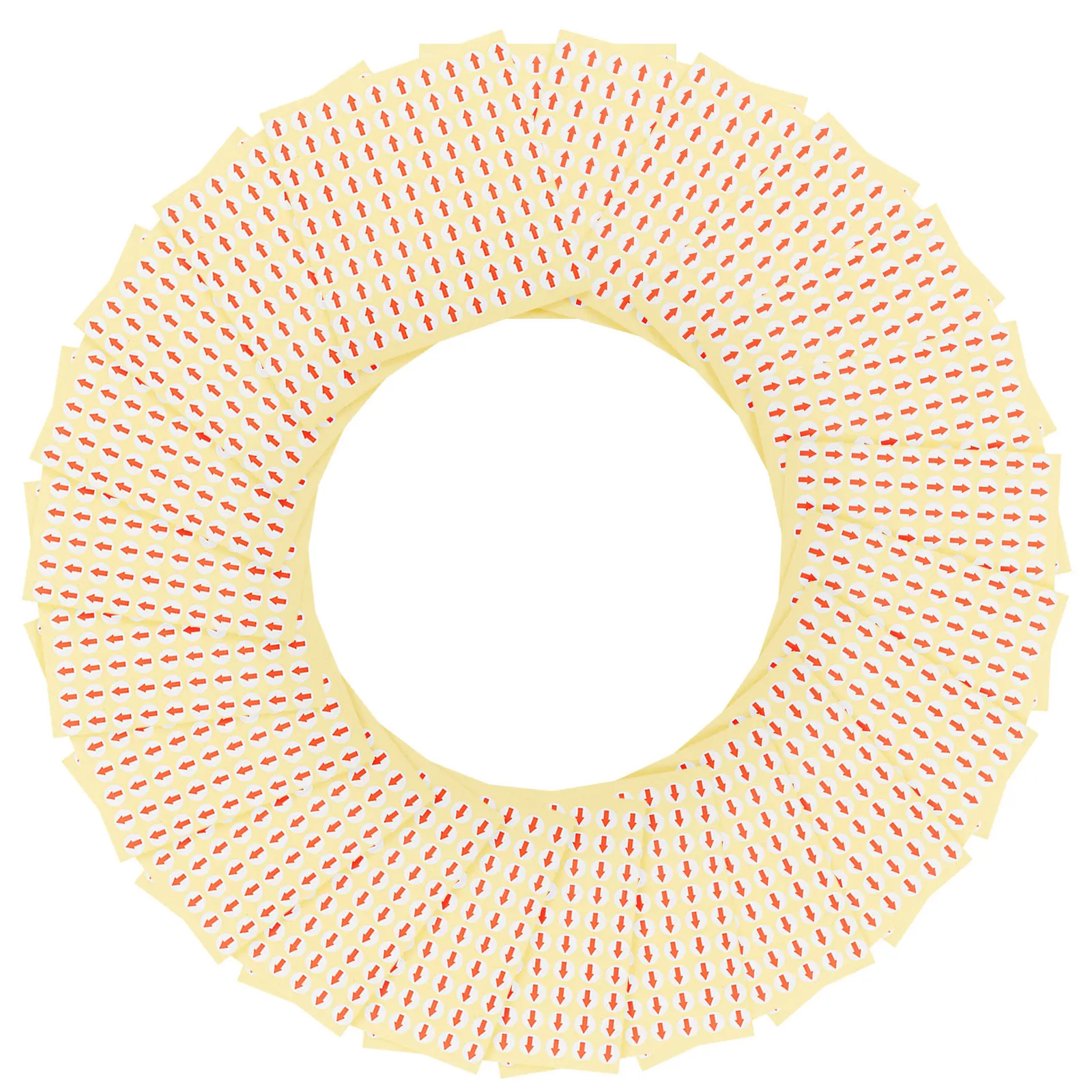 

3200Pcs 10Mm Self Stick Red Arrow Labels Bright Removable Stickers for Marking Defects Inspection Round Dot Label Paper for Home
