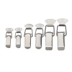 Stainless Steel Spring Loaded Latch Catch Toggle Hasp Hasp Cabinet Boxes For Sliding Door Simple Window Box Buckle Hardware