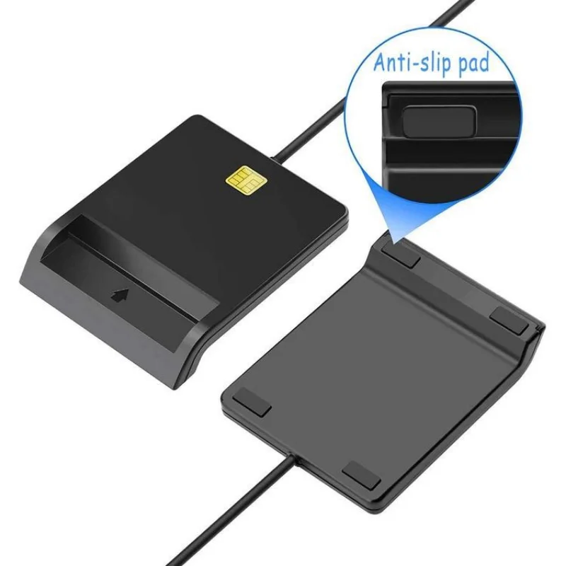 Lector de tarjetas inteligentes USB, adaptador de conector de tarjeta IC CAC para accesorios de ordenador, declaración de impuestos bancarias, ATM