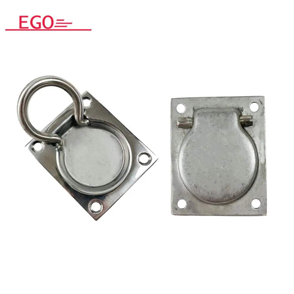 Stainless recessed tie down,deck ring, lashing ring, rope ring D ring tie down point anchor trailer parts accessories