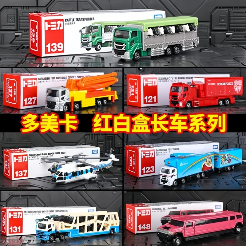 تاكارا تومي توميكا سبيكة سيارة نموذج تطول الصبي لعبة الإنقاذ مشروع الثور كرين كاديلاك شاحنة سيارة عطلة تحصيل اللعب هدية #1