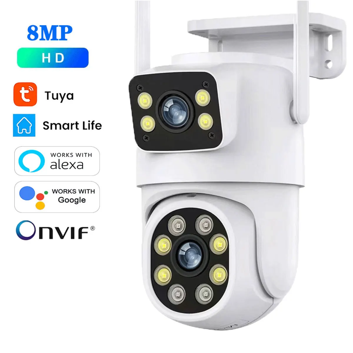 ANSVICAM 5K 10MP Tuya PTZ Wifi Camera Buiten Full HD Dual Len IP-bewakingscamera Ai Human Auto Tracking Beveiligingsbescherming