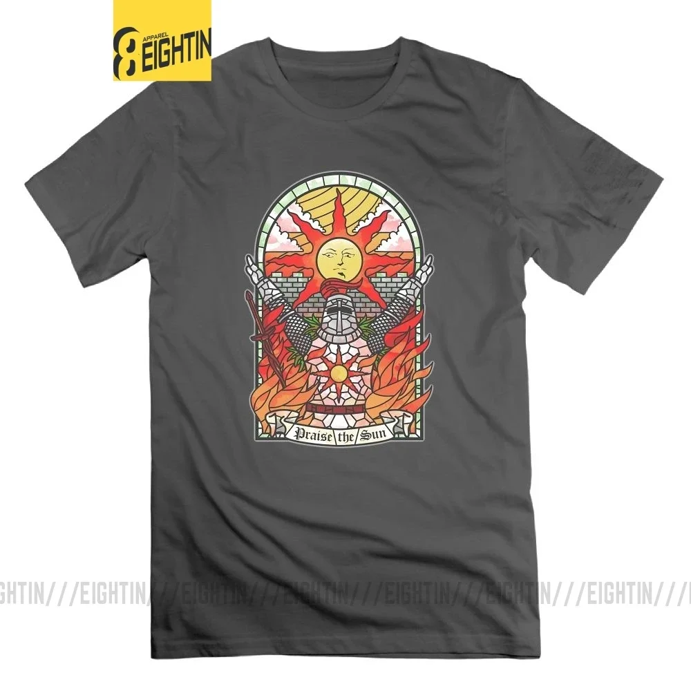 Dark Souls T-Shirt Artorias of the Abyss Solaire of Astora Praise the Sun Man T Shirt O Neck Tees 100% Cotton Plus Size