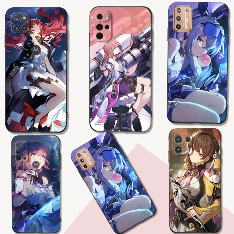 Black Tpu Case For Motorola Moto G52 G32 G82  G42 G60 4G G60S G71 G9 Play Plus Power One 5G Ace hot game honkai star rail