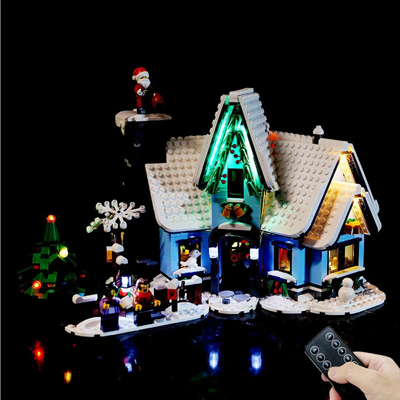 LED Light Set For 10293 compatible 88088 Santa's Visit (Only LED Light, NOT Include The Model Bricks)