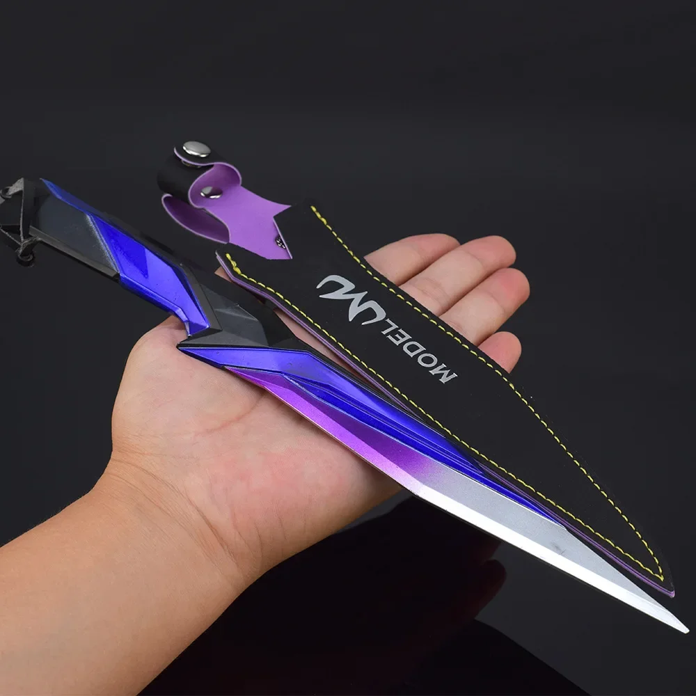 30CM Valorant Game Periphery Singularity Knife Full Metal Weapon Ornament Toy Model Collectible Katana Big Size Sword Safe Toy