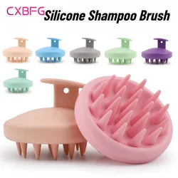 Silicone Shampoo Brush Head Scalp Massage Comb Body Massage Brush Bath Shower Brushes Hair Washing Comb Salon Hairdressing Tools