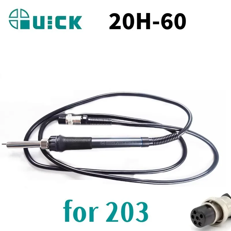 QUICK 20H-60 Soldering Handle with 6-hole for QUICK 203 Weldering Station, 203 Soldering Iron Handle