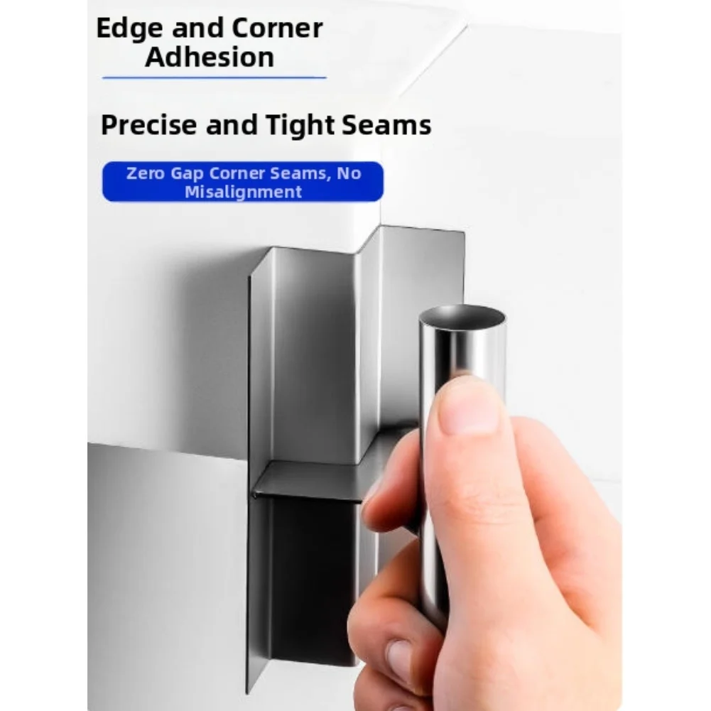Stainless Steel Corner Trowel with Adjustable Angle and Ergonomic Handle for Smooth Plaster Application on Corners