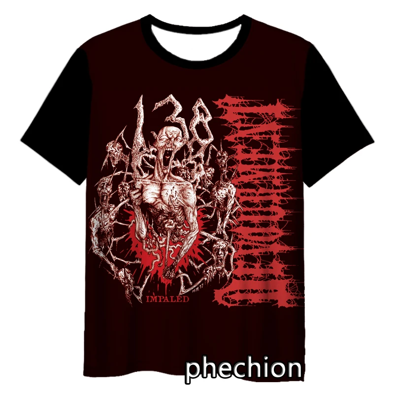 phechion New Fashion Men/Women Devourment Band 3D Print Short Sleeve T-Shirt Casual Hip Hop Summer T Shirt Tops S256