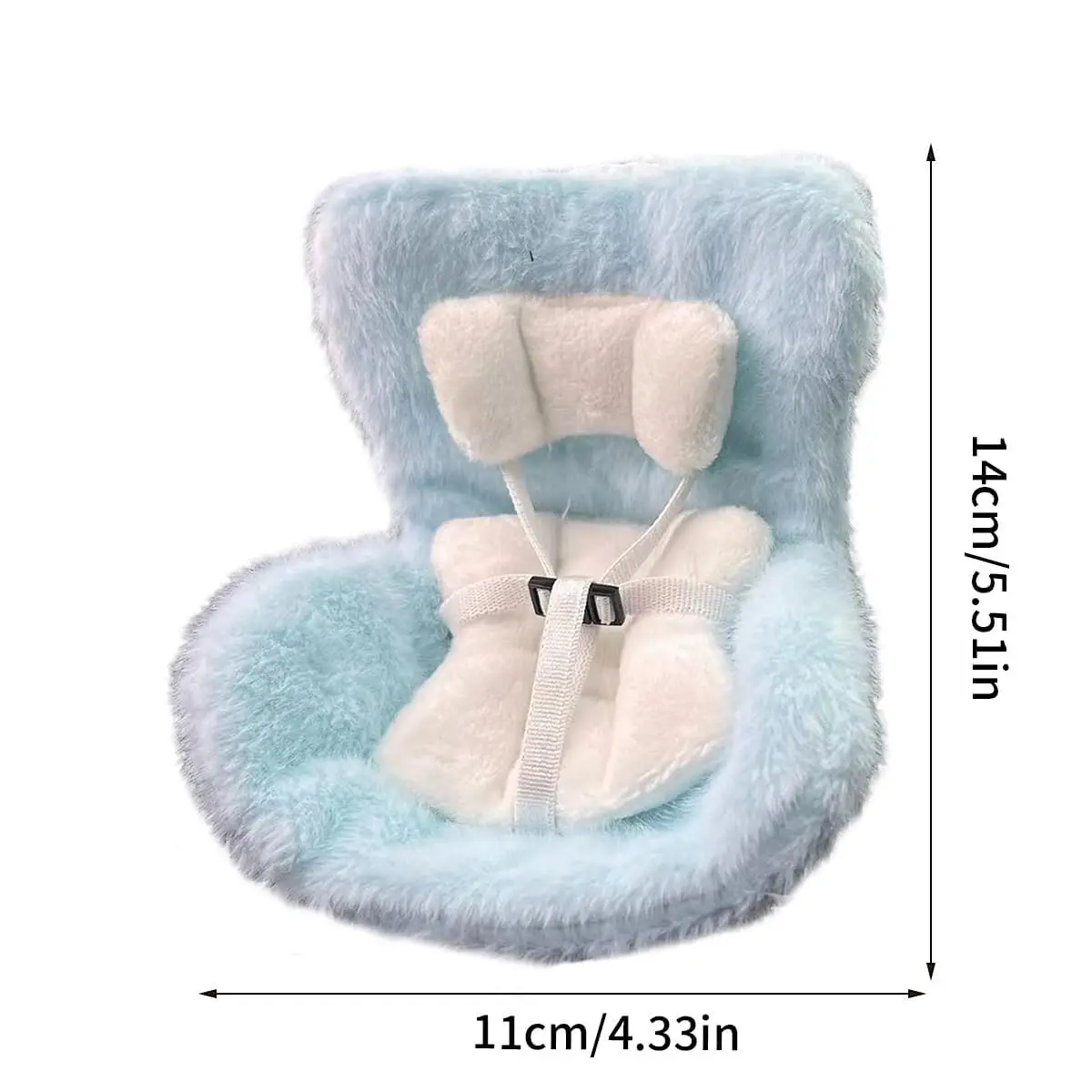 

Car Seat Ornament Doll Sofa Seat Desktop Seat Ornament Cute Car Interior Dolls Decoration Chair Birthday Gift for 17cm Labubu