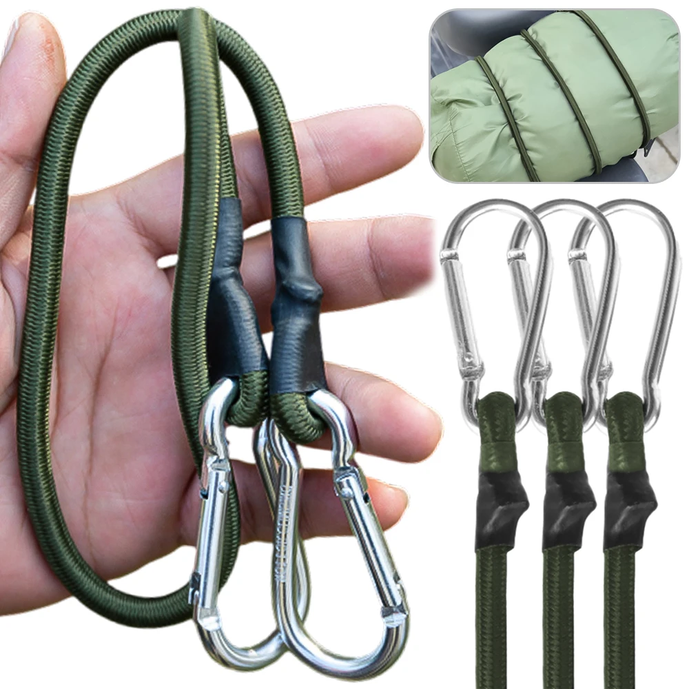 

Outdoor Mountaineering Buckle Elastic Rope Bold Elastic Rope Motorcycle Luggage Tied with Tent Rope Hook Camping Clothesline