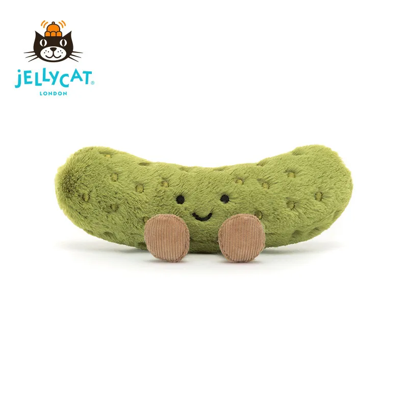 

Оригинальная плюшевая игрушка Jellycat Amuseables Pickle из Великобритании: супермягкая, милая, в виде еды, для малышей, успокаивающая игрушка-компаньон, украшение, подарок