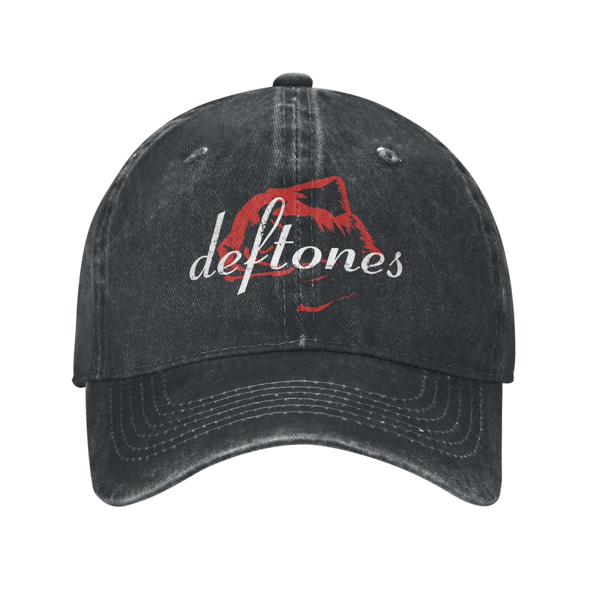 

Unisex D-Deftonesed Band Printed Hat Vintage Distressed Washed Baseball Cap Adjustable