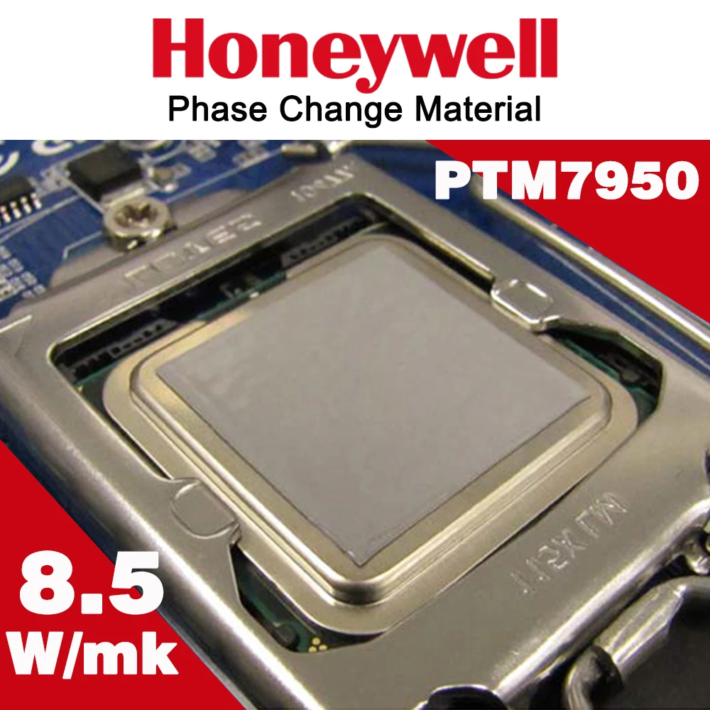 

Honeywell PTM7950 Phase Change Material 8.5W/mk Thermal Grease Laptop/CPU/GPU Heatsink cooling Thermal Conductive Paste Pad