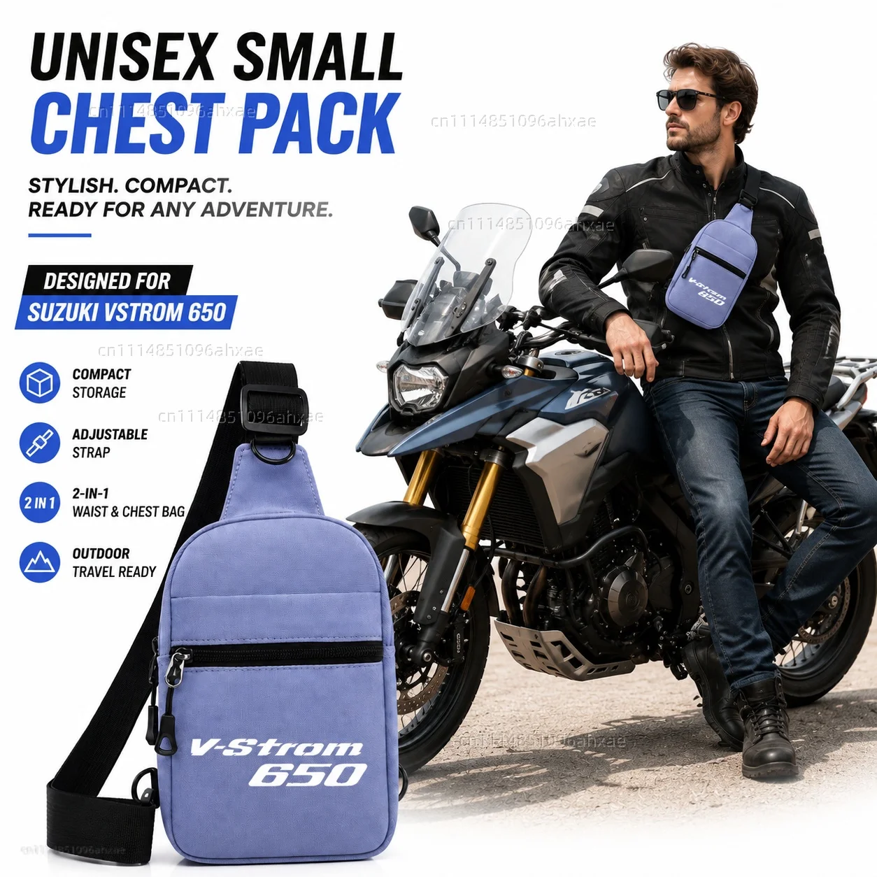 

Motorcycle 2In1 Multi-functional Waist Bag Chest Bag Outdoor Travel Bag For Suzuki vstrom 650 DL650 650XT v-strom 650 xt