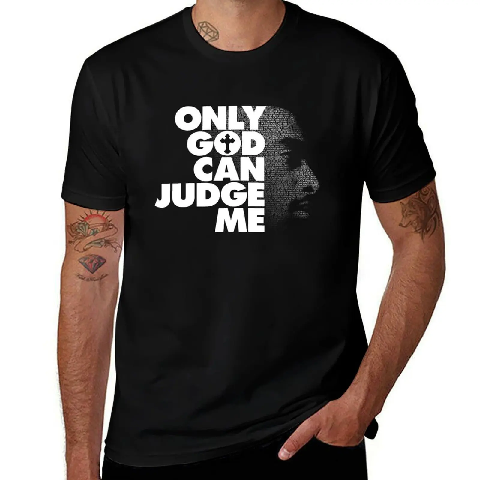 

Tupac Only God Can Judge Me T-Shirt t shirt man plain t shirt man casual T-shirt