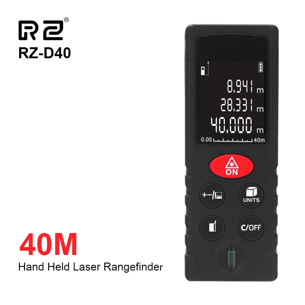Rz-telêmetro a Laser Portátil Multifuncional Dispositivo de Medição Fita Métrica Medidor de Distância 40m 60m 80m 100m
