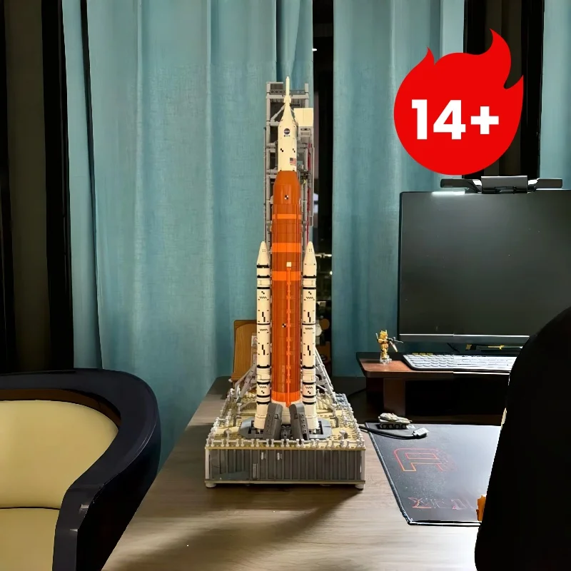 3601 قطعة ديكور المنزل 10341 نظام إطلاق الفضاء لتزيين سطح المكتب لهدايا الأطفال والكبار
