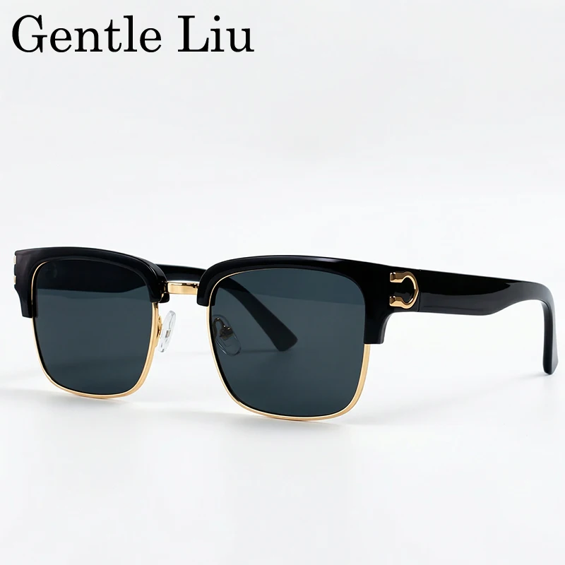 

Vintage Square Photochromic Sunglasses Men Luxury Designer Black Gold Frame Driving Sun Glasses Retro Eyewear Oculos De Sol 2026
