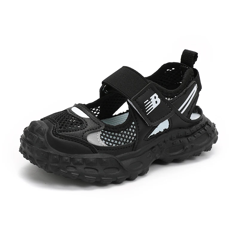 Summer Children Mesh Clunky Sneakers Boys Girls Breathable Hollow Casual Shoes Kids Cool Beach Shoes