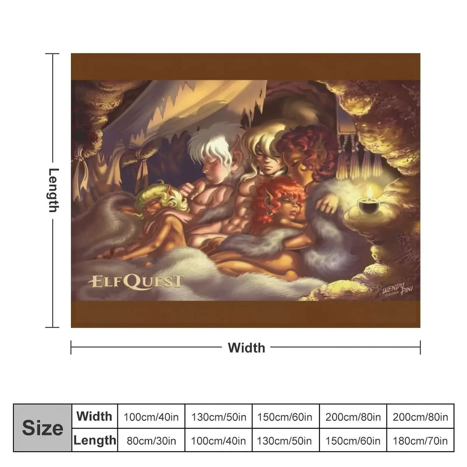 ElfQuest True Peace Throw Blanket for winter Softest Plaid Blankets