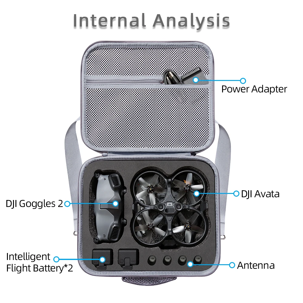 For DJI AVATA Portable Storage Bag Shoulder Bag Travel Carring Case Handheld Case DJI AVATA Drone Accessories Case