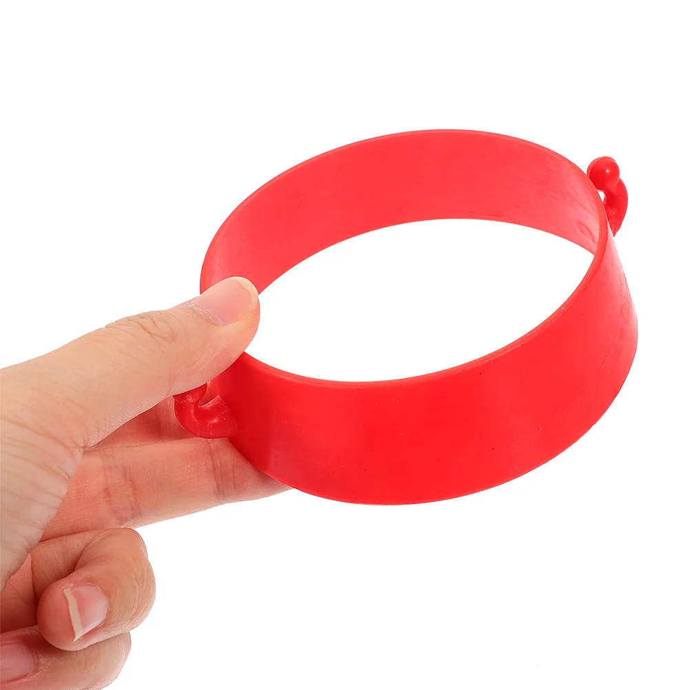 5pcs 플라스틱 교통 콘 커넥터 링 도로 안전을위한 체인 링크 진입로 주차 건설 현장 상업용