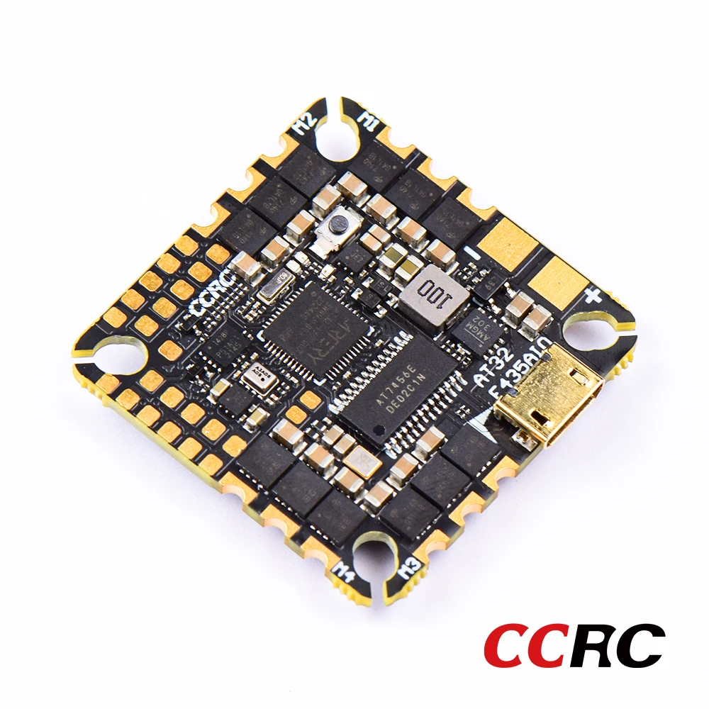 CCRC AT32F435 AIO 40A Flight Controller BLHELI32 ESC ICM -42688-P 25.5X25.5mm 2-6S for FPV Freestyle Drones