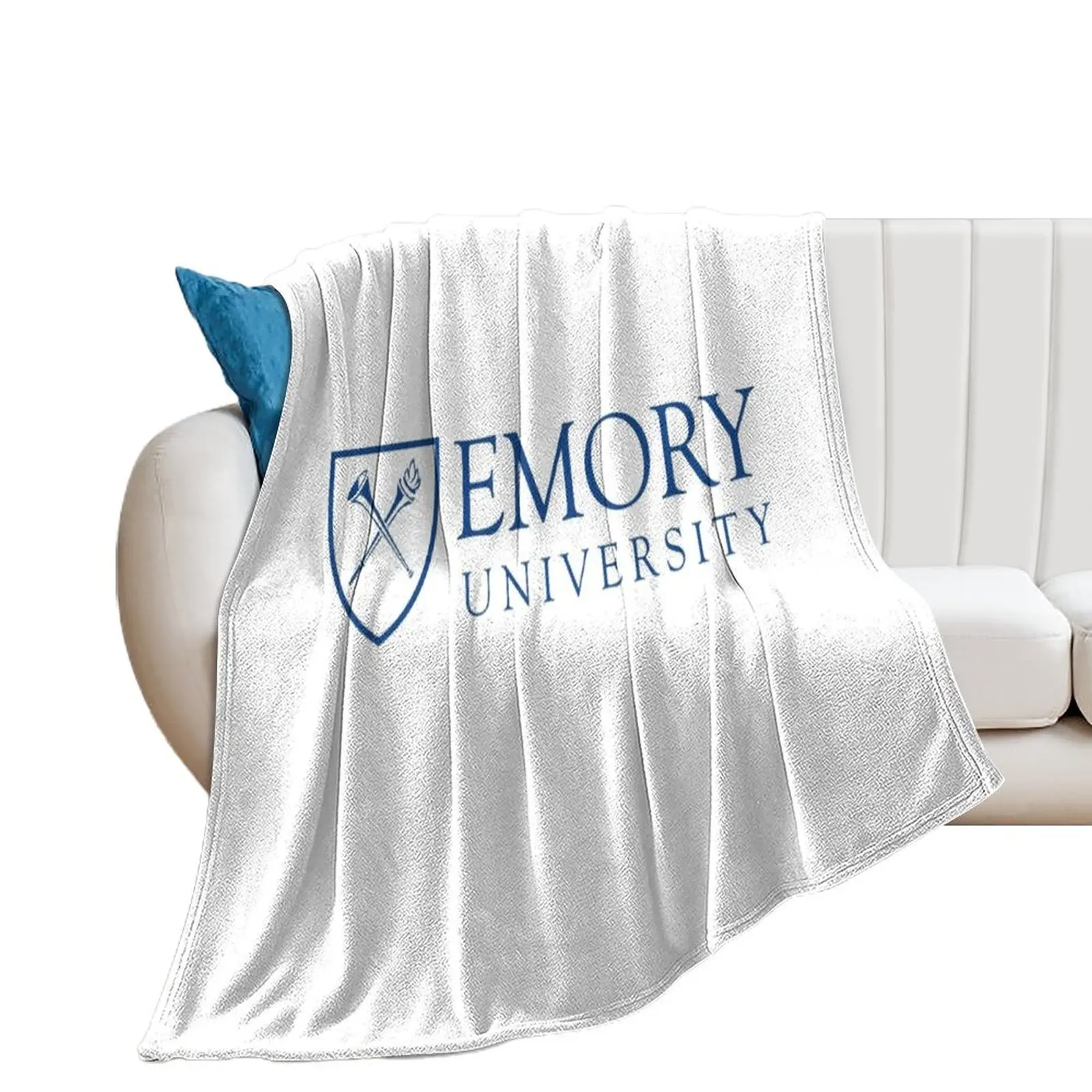 emory university merch Throw Blanket Retros Beach Beautifuls Blankets