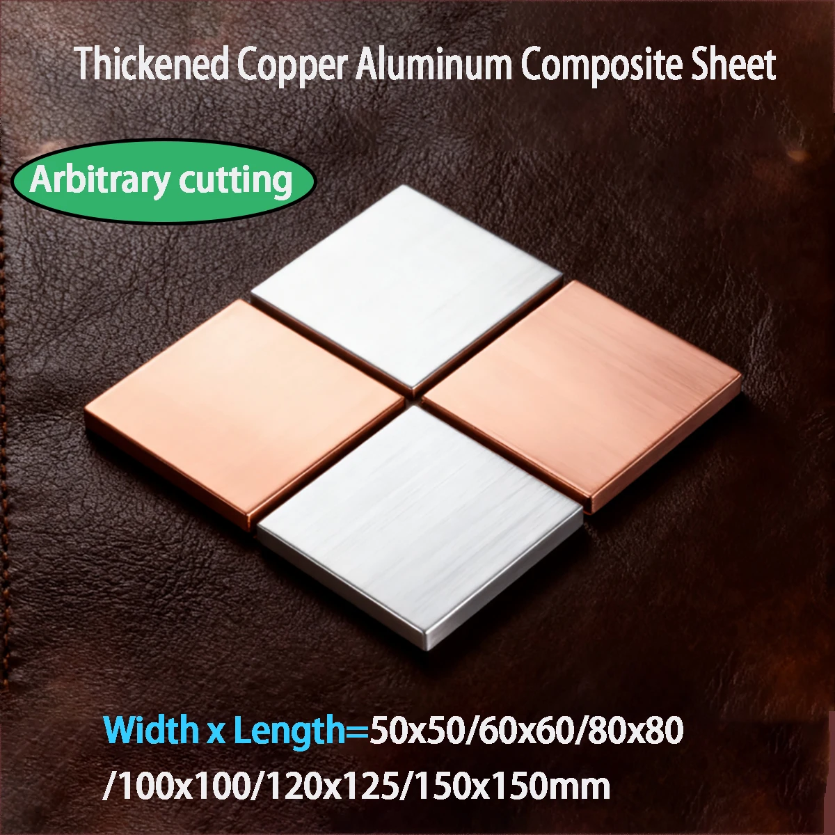 Thickened Copper-Aluminum Composite Sheets - Custom Non-Standard Conductive Gaskets & Transition Plates for Battery Connectors