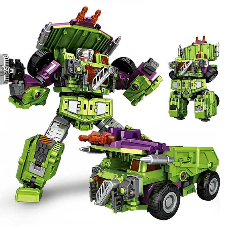 

NBK Transformation Robot KO Version G1 Devastator Action Figure Excavator Rescue Scraper Hook Suit Collection Car Model Toys