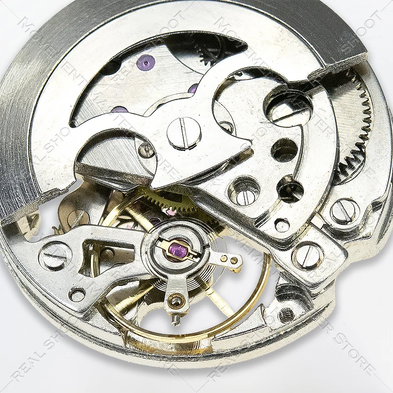 7120 Skeleton Automatic Watch Movement New Chinese 3 Hands Silver