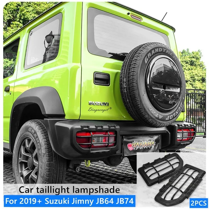 Auto Black Warrior Außenteile Rücklichtschutz Lampenschirm Dekorativer Lichtrahmen Passend für Suzuki Jimny JB64/JB74