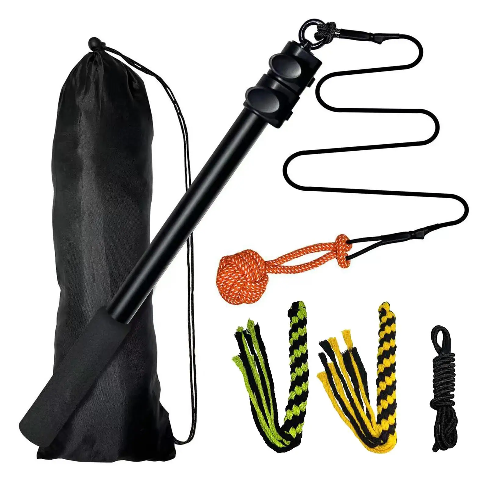 Uitschuifbare Teaser Wand Pet Rod Nylon touw Intrekbaar telescopisch voor klein-groot