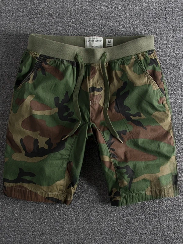 

American Sle Camouflage orts Men's Summer Pure Cotton Military Sle Outdoor Casual Mid-Length orts Faion Urban Workwear
