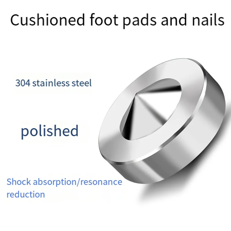 

4 комплекта 23,5 мм из нержавеющей стали, Hi-Fi аудио динамик, изоляция, подставка для ног, подушечки, простая установка