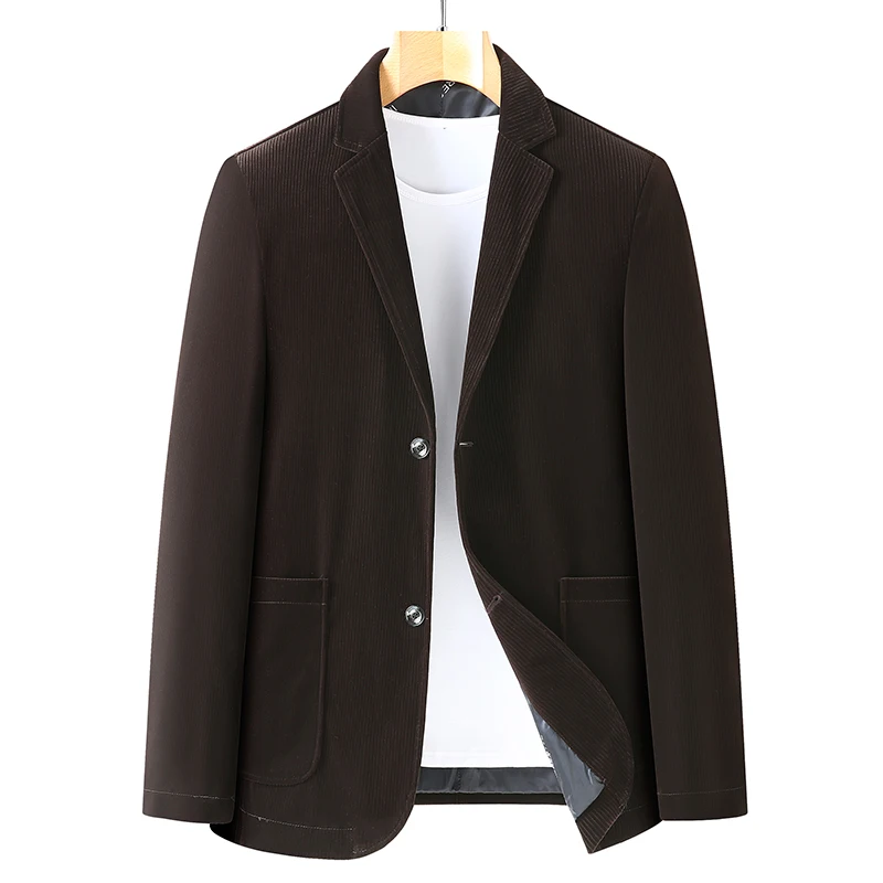 8XL 7XL 6XL Nieuwe Klassieke Effen Kleur Corduroy Blazer Pak Mannen Pak Jas Casual Losse Jaqueta Masculina Mannen Kleding