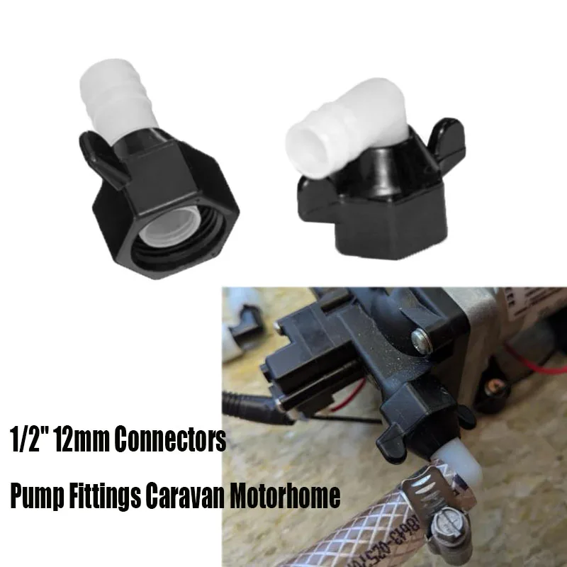 

1/2" 12mm Straight & Elbow Connectors Pump For Caravan Motorhome RV Water Pump Pagoda Joint Camper Van Accessories Replacement