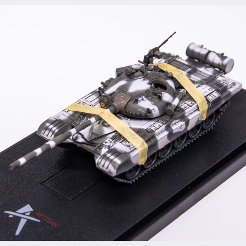 1:72 Scale Russian T-72A Main Battle Tank T72 Snow Camouflage Model Plastic Finished Tank Collectible Model