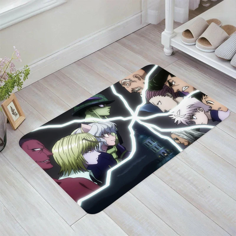 

HUNTER×HUNTER Anime Floor Mat Living Room Home Doormat Entrance Door Balcony Kitchen Rug Carpets Rugs Foot Carpet Mats Bathroom