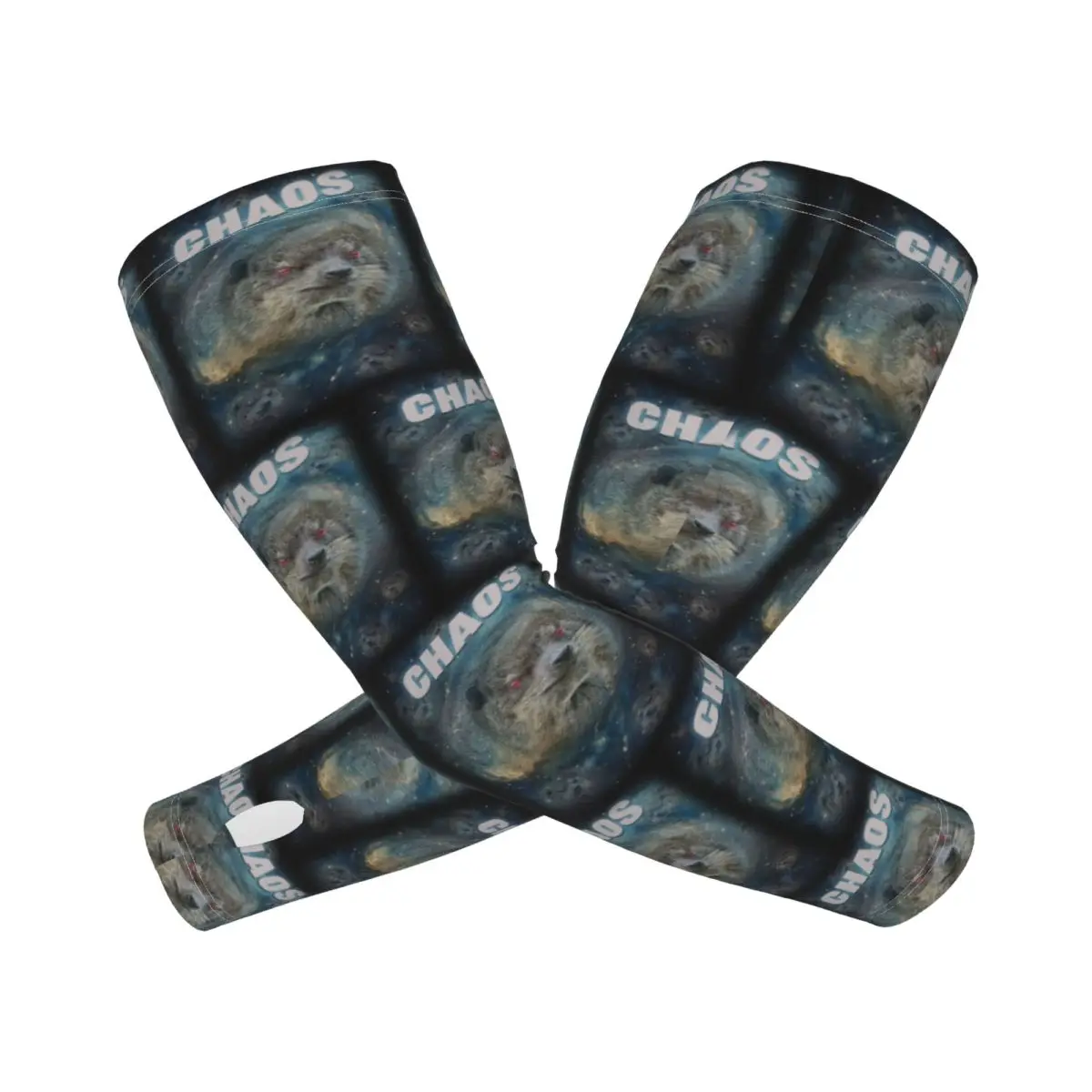 أكمام أذرع تبريد خارجية من Chaos Rock Hyrax، غطاء حماية من الأشعة فوق البنفسجية للصيف من الحرير الجليدي لركوب الدراجات وأكمام وشم