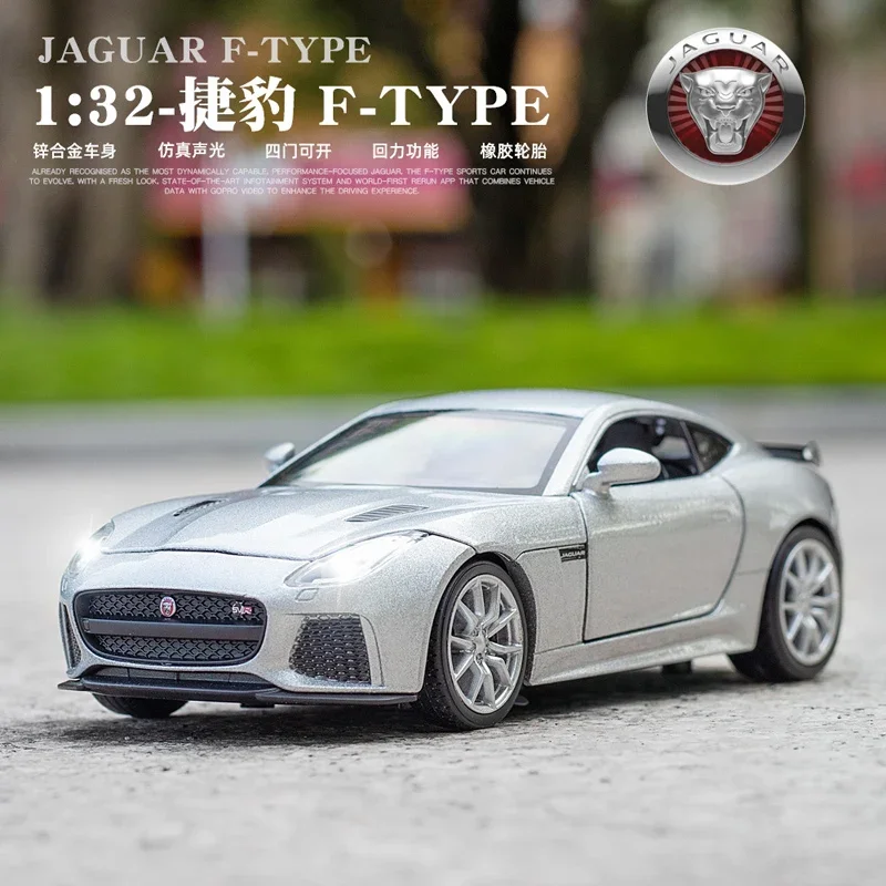 

Jaguar F Type 1/32 Scale Diecast Alloy Pull Back Car Collectable Toy Gifts For Children Miniature Model Alloy Car Toys Fashion C
