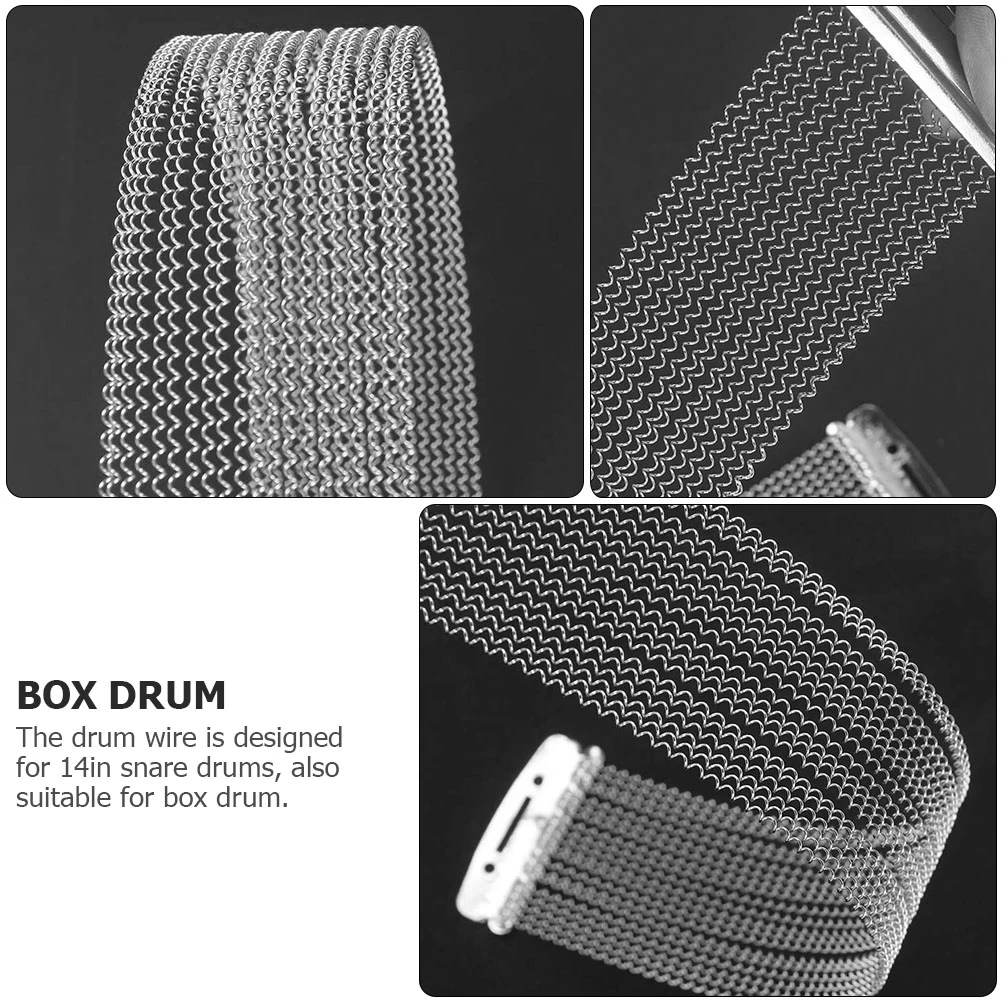 

2 Pcs Snake Sand Belt Accessories Snare Drum Repair Musical Instrument Wire Shelf Stainless Steel