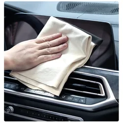 Natural Leather Car Wash Towels Are Highly Absorbent and Do Not Shed Hair Multi Use Quick Drying Cloth for Car Window Glass